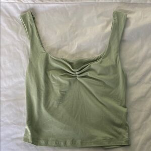 Sage Green Sleeveless Women's Top